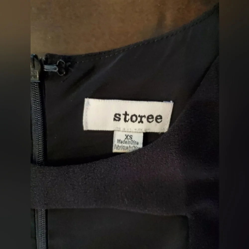 Black Geometric Cut Out Storee Jumpsuit Onesie - Picture 6 of 7